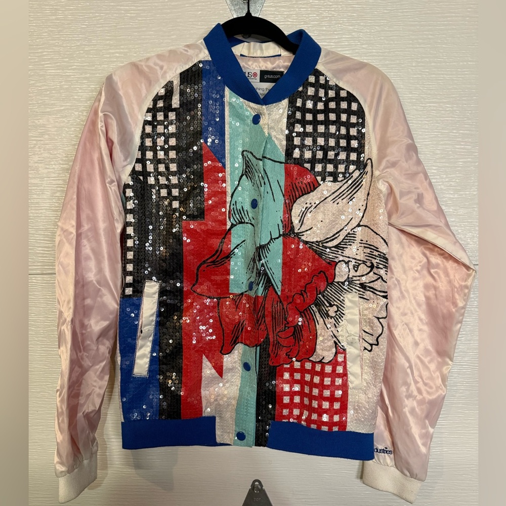 GSUS SINDUSTRIES SEQUIN JACKET MEDIUM - Picture 2 of 4